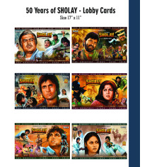 50 years of SHOLAY - Laminated Lobby Cards 50 years of SHOLAY - Laminated Lobby Cards